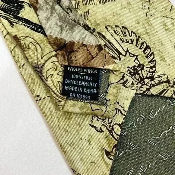 EAGLES WINGS MENS TIE 100% SILK ARMOR OF GOD - Picture 9 of 9